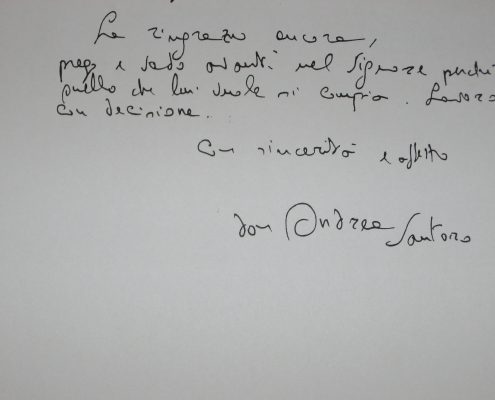 da una lettera al cardinale Poletti