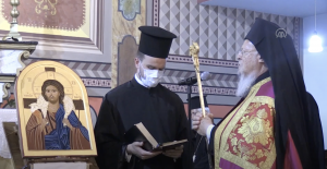 Il patriarca Bartolomeo ha partecipato alla preghiera serale presso la chiesa cattolica di Santa Maria a Trabzon