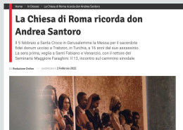 La Chiesa di Roma ricorda don Andrea Santoro