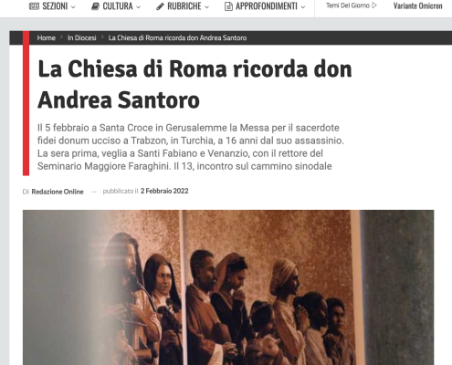 La Chiesa di Roma ricorda don Andrea Santoro