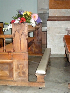 «L’ultimo banco» nella chiesa di Trabzon dove don Andrea era inginocchiato nel momento del martirio.